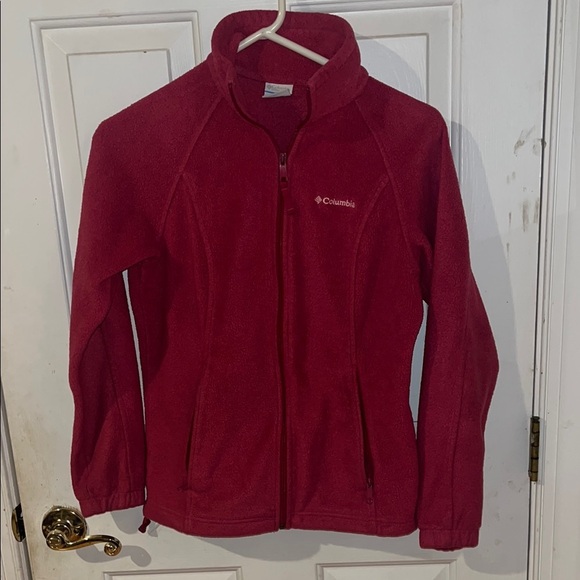 Columbia Pink Raspberry Fleece Jacket Women’s Small - Picture 1 of 7